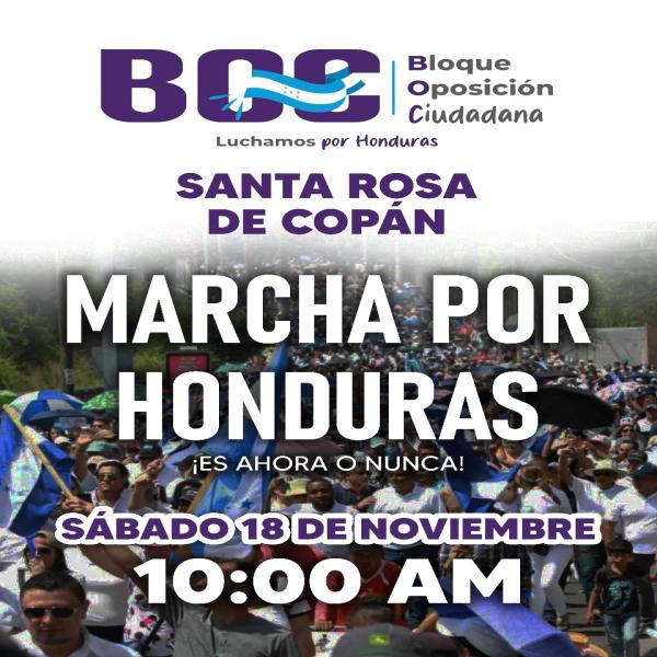Marcha por Honduras Santa Rosa de Copán RDS Eventos.hn
